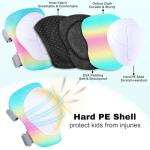 FIODAY Kids Knee and Elbow Pads Wrist Guards Adjustable Protective Gear Set for Girls Boys Inline Skating Biking Skateboard Scooter