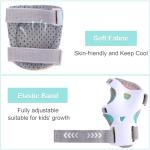 FIODAY Kids Knee and Elbow Pads Wrist Guards Adjustable Protective Gear Set for Girls Boys Inline Skating Biking Skateboard Scooter