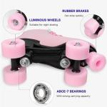 Wiwiy High Top Pink Roller Skates for All