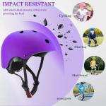 FOOKCIAN Kids Helmet,Toddler Skateboard Helmets for Ages 2-3-5-8-14 Years Boys Girls with Knee and Elbow Pads Wrist Guards fit Roller Skates,Skateboarding,Skating Scooter Adjustable Kids Helmet