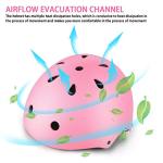 WayEee Kids Bike Helmet Set Skateboard Knee Pads, 7PCS Protective Gear Adjustable for Girls Boys 3-10 Age Elbow Pads Wrist Guards for Outdoor Sports Cycling Bike Roller Skating Scooter, Youth, Pink