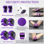 FOOKCIAN Kids Helmet,Toddler Skateboard Helmets for Ages 2-3-5-8-14 Years Boys Girls with Knee and Elbow Pads Wrist Guards fit Roller Skates,Skateboarding,Skating Scooter Adjustable Kids Helmet