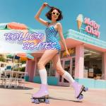 Light-Up Women's Roller Skates – Adjustable Purple 4-Wheel