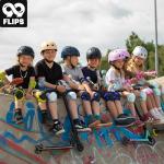 99FLIPS Toddler Knee and Elbow Pads Set - Knee Pads for Kids - Wrist Guards for Skating Protective Gear - Size SM Mint - Skateboard Roller Skates Scooter Ice Skates