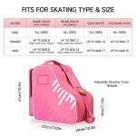CELLGEAR Skate Bag for Kids, Women & Adults - Roller & Inline Skate Carry Bag with Adjustable Shoulder Strap