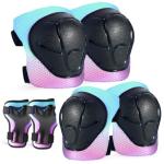 Kids/Youth Protective Gear Set - Knee and Elbow Pads, Wrist Guards for Boys Girls 3-14 Years - Adjustable for Skateboarding, Skating, Skiing, Cycling, Biking, Running, Scooter