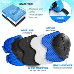Kids Protective Gear Set Wemfg Knee Pads for Kids 3-8 Years Toddler Knee and Elbow Pads with Wrist Guards 3 in 1 for Skating Cycling Bike Rollerblading Scooter(Blue)