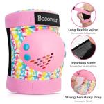 BOSONER Skate Knee Pads for Kids: Knee Elbow Pads and Wrist Guards Set for Roller Skating Bike - 6Pcs Safety Protective Gear for Grils Boys