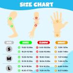 JBM Kids/Youth Knee Pad Elbow Pads and Wrist Guards Protective Gear Set for Skateboarding Cycling Roller Skating Inline Skating Scooter Riding Sports BMX Biking Sports (Blue)