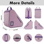 BAUXZOR Skate Bags for Roller Skates, Ice Skates, Quad Skates, Inline Skates, Figure Skates, Skate Accessories for Kids and Adults (Heart Baby-Pink 16)