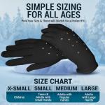 Kami-So Competition Ice Skating Jeweled Gloves | Figure Skating Gloves with Gel Wrist Protection and Crystals | Figure Skate Gear and Accessories for Practice | Black | Medium Waterproof