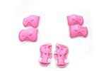 HENXING Kids Helmet Knee Elbow Pads Wrist Guard Sport Protective Gear Adjustable Scooter Skateboard Roller Bike Skate Cycling Safety Set for Boy Girl 4-12 Years(Pink)