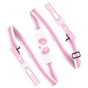 UrbanMover Ski Strap and Pole Carriers Pink Panda for Men Women Kids Adjustable Shoulder Sling with Padded Holder Downhill Skiing Gear Backcountry Ski Accessories