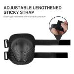 6PCS Kids Protective Gear Set, Knee Pads for Kids 3-10 Years Old, Toddler Elbow Pads, Wrist Guards, Skating Cycling Bike Rollerblading Scooter, Upgraded & Durable Material, Boys, Girls,Youth, Black