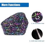 Holisogn Ice, Figure, Inline and Roller Skate Bag, Premium and Fashion Bags for child, kids, teenager, adult (Peace & Love Black HLS002)