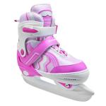 SMOOJOY Adjustable Ice Skates for Kids Boys Girls, Smooth Blades Iceskates, Breathable Fabric and Comfortable Lining Ice Skates, Hockey Skates Shoes for Ages 5-8, Outdoor and Indoor Rink