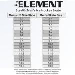 5th Element Stealth Ice Hockey Skates - Perfect for Recreational Ice Skating and Hockey - True-to-Size Fit and Moisture Resistant Liner Ice Skates for Men (Black/White, 8.0)