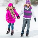 Sitanflex Ice Skates, Adjustable Ice Skates for Kids, Girls and Boys Ages 4-12, Toddler Ice Hockey Skates for Outdoor and Rink, Soft Padding and Reinforced Ankle Support, White