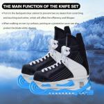 NANAOUS Youth Ice Skate Guards Blade Covers Skate Blade Protector, 1 Pair of Adjustable Skate Guards for Hockey or Figure Skating