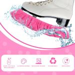 Prasacco Ice Skate Blade Covers, Winter Skate Guards Kids Hockey Skate Blade Protector Guards for Hockey Skates Sports Ice Skate Blade Cover for Kids Youth Adult Men Women Boys Girls (Pink/S)