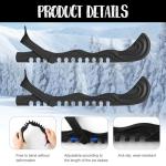 CUNTAUK Ice Skate Guards, Hockey Shoes Ice Skate Blade Covers, Adjustable Buckles Ice Skating Protector Figure Skate Guards Ice Hockey Accessories for Teens Kids S Ice Skating Skates (Black, Small)