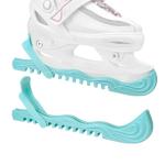 Lnrkai Ice Skate Guards, Kids Ice Skate Blade Covers, Adjustable Hockey Skate Guards, Ice Skating Blade Protector Accessories for Figure Skates Hockey (1, Green, M)