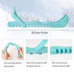 Lnrkai Ice Skate Guards, Kids Ice Skate Blade Covers, Adjustable Hockey Skate Guards, Ice Skating Blade Protector Accessories for Figure Skates Hockey (1, Green, M)