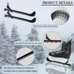 Ice Skate Guards, Ice Skate Covers Hockey Skate Guards Hockey Skate Guards Figure Skating, Adjustable Skate Guards Ice Hockey Skate Accessories for Kids Adults Ice Skating, Figure Skates, Hockey