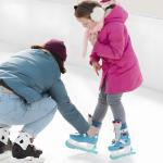 Lnrkai Ice Skate Guards, Kids Ice Skate Blade Covers, Adjustable Hockey Skate Guards, Ice Skating Blade Protector Accessories for Figure Skates Hockey (1, Green, M)