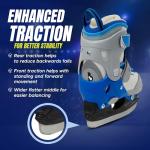 Winnwell Balance Blade Adjustable Skate - Ice Hockey Skates for Boys & Girls - Kids Ice Skates to Help Children Learn to Skate - Adjust Boot with 4 Sizes