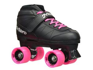 Super Nitro Black/Pink Quad Speed Roller Skates