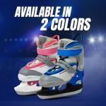 Winnwell Balance Blade Adjustable Skate - Ice Hockey Skates for Boys & Girls - Kids Ice Skates to Help Children Learn to Skate - Adjust Boot with 4 Sizes