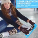 HMDZMR Ice Skate Guards Ice Skate Covers Adjustable Skate Guards Ice Hockey Skate Accessories for Kids Adults Ice Skating, Figure Skates, Hockey (Blue)