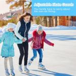 HMDZMR Ice Skate Guards Ice Skate Covers Adjustable Skate Guards Ice Hockey Skate Accessories for Kids Adults Ice Skating, Figure Skates, Hockey (Blue)