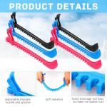 HMDZMR Ice Skate Guards Ice Skate Covers Adjustable Skate Guards Ice Hockey Skate Accessories for Kids Adults Ice Skating, Figure Skates, Hockey (Blue)