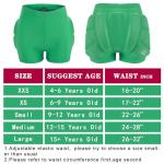 Kids Hip Butt Protection Pads Shorts, Youth Child 3D Tailbone Protective Padded Short Pants for Hockey Roller Skating Skateboarding Scooter Skiing Skating Snowboard (Pink, X-Small)