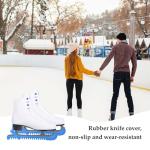 FVFVAHO Ice Skate Guards Hockey Skate Guards Figure Skating Ice Skate Covers, Adjustable Skate Guards Ice Hockey Skate Accessories for Kids Adults Ice Skating, Figure Skates, Hockey