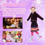 SMOOJOY Adjustable Kids Ice Skates for Girls Boys Comfortable, Smooth Blades Pink Snow Hockey Ice Skating Shoes for Outdoor Indoor Rink, Perfect for Beginner Winter Sports Ages 5-8