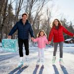 Snowflake Adjustable Ice Skates for Girls, Kids Ice Skating Shoes for Toddlers Youths, Beginner Ice Hockey Skates for Outdoor and Rink, Warm, Comfortable Lining and Reinforced Ankle Support, Pink