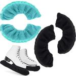 Chivao 4 Pcs Ice Skate Blade Covers Skate Guards Hockey Protector Skating Winter Ice Skates Covers Adult Men Women Boys Girls(Medium,Black, Light Blue)