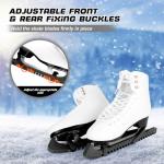 Hikeen Ice Skate Guards with Shoulder Straps,Enhanced Stability Ice Skate Blade Guards,Non-Slip Hockey Skate Blade Protector for Adult and Kids