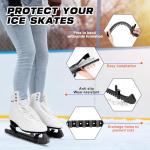 Hikeen Ice Skate Guards with Shoulder Straps,Enhanced Stability Ice Skate Blade Guards,Non-Slip Hockey Skate Blade Protector for Adult and Kids