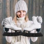 Molain Ice Skate Blade Covers, Sports Blade Cover Skate Blade Protector for Hockey Skates, Figure Skates, Ice Skates, Hockey Skate Blade Protector for Kids Youth Adult Men Women Boys Girls(S)