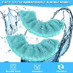 Chivao 4 Pcs Ice Skate Blade Covers Skate Guards Hockey Protector Skating Winter Ice Skates Covers Adult Men Women Boys Girls(Medium,Black, Light Blue)