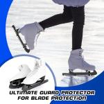Hikeen Ice Skate Guards with Shoulder Straps,Enhanced Stability Ice Skate Blade Guards,Non-Slip Hockey Skate Blade Protector for Adult and Kids