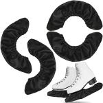 Vinsot 2 Pairs Ice Skate Guards Hockey Ice Skate Blade Covers Kids Absorbent Figure Soakers Hockey Accessories Oxford Fabric Skating Cover Blades for Kid Youth Adult Men Women Boy Girl (S)