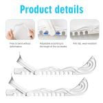 Faumsut Ice Skate Guards, 2 Pack Hockey Shoes Ice Skates Blade Covers, Adjustable Figure Skate Protector Accessories (Black White, Small)