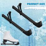 Yilloog 6 Pcs Hockey Skate Guard Ice Skate Blade Covers Hockey Blade Protectors with Adjustable Buckle for Kids Adults Guards(Black, Blue, Pink)