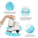 Cuayaes Ice Skate Guards,Soft Ice Skate Blade Covers,Figure Skate Guards Youth Hockey Skate Guards,Elastic Figure Skating Soakers Blades Protector Cover for Girls Boys（Light Blue）