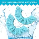 Cuayaes Ice Skate Guards,Soft Ice Skate Blade Covers,Figure Skate Guards Youth Hockey Skate Guards,Elastic Figure Skating Soakers Blades Protector Cover for Girls Boys（Light Blue）